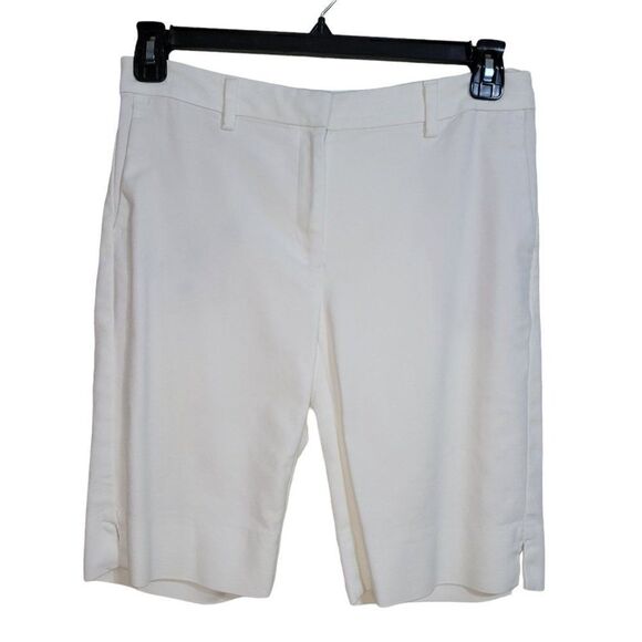 J.Jill Essential Cotton-Stretch Bermuda Shorts (Size 5) - Picture 1 of 4
